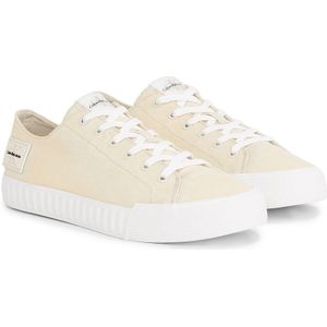 Lage sneakers CALVIN KLEIN JEANS. Katoen materiaal. Maten 43. Beige kleur