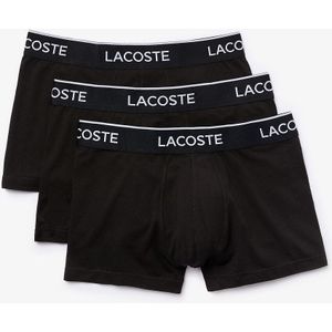 Set van 3 boxershorts LACOSTE. Katoen materiaal. Maten L. Zwart kleur