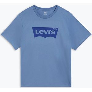 T-shirt met ronde hals, logo Batwing Big and Tall LEVIS BIG & TALL. Katoen materiaal. Maten XXL. Blauw kleur