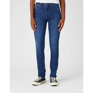 Slim jeans met standaard taille WRANGLER. Denim materiaal. Maten Maat 28 (US) - Lengte 30. Blauw kleur