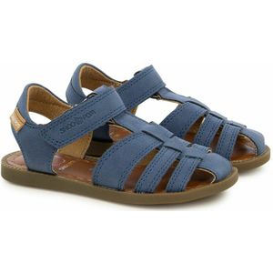 Sandalen Solar Tonton SHOO POM. Canvas materiaal. Maten 26. Blauw kleur
