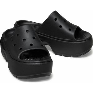 Muiltjes met platformzool Stomp CROCS. Synthetisch materiaal. Maten 37/38. Zwart kleur