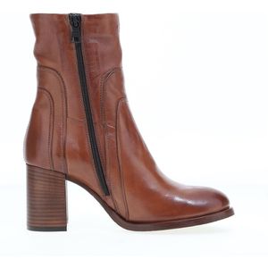 Bottines in ultra soepel leer MJUS. Leer materiaal. Maten 39. Kastanje kleur