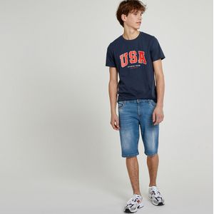 Bermuda in jeans LA REDOUTE COLLECTIONS. Denim materiaal. Maten 14 jaar - 162 cm. Blauw kleur