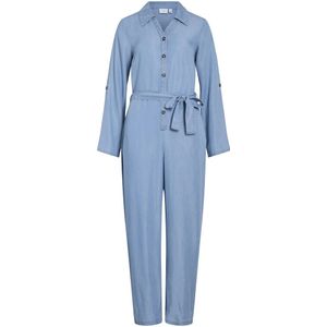 Jumpsuit in denim VILA. Tencel/lyocell materiaal. Maten 36 FR - 34 EU. Blauw kleur