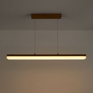 LED-hanglamp in eik en acryl, Segundo LA REDOUTE INTERIEURS. Eikenhout materiaal. Maten één maat. Beige kleur