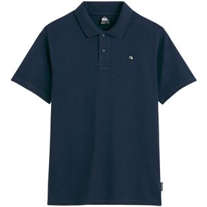 Polo met korte mouwen, bio katoen QUIKSILVER. Bio katoen materiaal. Maten S. Blauw kleur