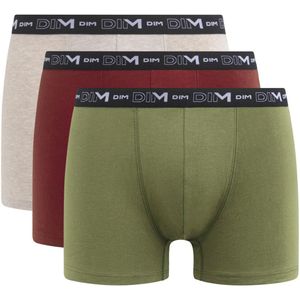 Set van 3 boxershorts Coton Stretch DIM. Katoen materiaal. Maten XL. Beige kleur