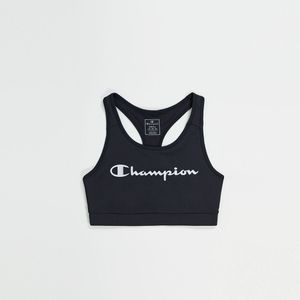 Sportbustier, lichte steun CHAMPION. Polyamide materiaal. Maten XL. Zwart kleur