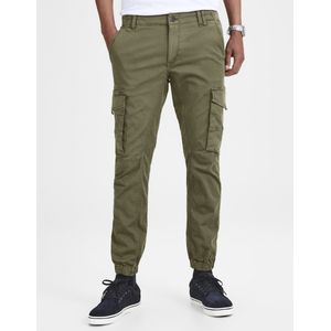 Cargo broek Jjipaul Jjflake JACK & JONES. Katoen materiaal. Maten W34 - Lengte 30. Groen kleur