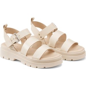 Sandalen in leer Priame , chunky zool JONAK. Leer materiaal. Maten 40. Beige kleur