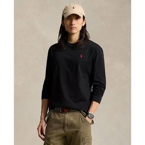 Recht T-shirt met lange mouwen POLO RALPH LAUREN. Katoen materiaal. Maten S. Zwart kleur