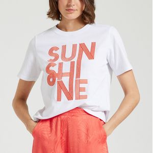 T-shirt met korte mouwen MEDAN SUNCOO. Katoen materiaal. Maten 0(XS). Wit kleur