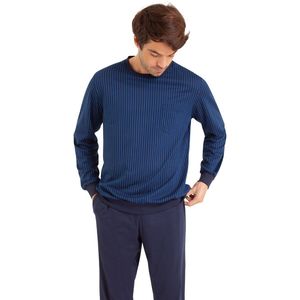 Pyjama in katoen EMINENCE. Katoen materiaal. Maten S. Blauw kleur