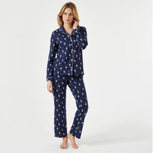 Bedrukte pyjama met lange mouwen ANNE WEYBURN. Katoen materiaal. Maten 50/52 FR - 48/50 EU. Andere kleur