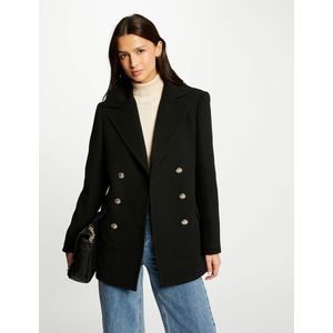 MORGAN - Halflange Jas - Zwart - Polyester