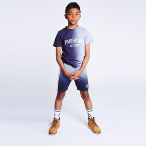 T-shirt met korte mouwen TIMBERLAND. Katoen materiaal. Maten 10 jaar - 138 cm. Blauw kleur