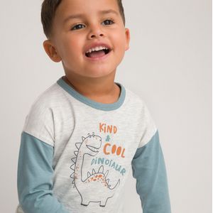 Set van 3 T-shirts met lange mouwen LA REDOUTE COLLECTIONS. Katoen materiaal. Maten 2 jaar - 86 cm. Multicolor kleur