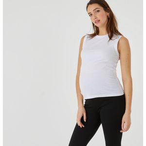 Set van 2 T-shirts voor zwangerschap, in bio katoen LA REDOUTE COLLECTIONS. Katoen materiaal. Maten XL. Zwart kleur