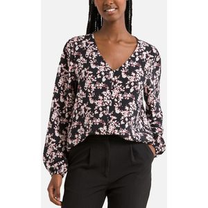 Bedrukte blouse met V-hals JDY. Viscose materiaal. Maten S. Multicolor kleur
