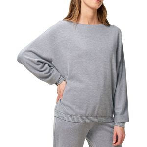 Homewear sweater, gerecycleerd Thermal TRIUMPH. Polyester materiaal. Maten 42 FR - 40 EU. Grijs kleur