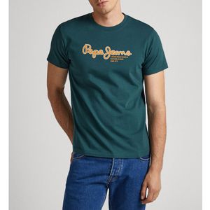 T-shirt met ronde hals Wido PEPE JEANS. Katoen materiaal. Maten XS. Groen kleur