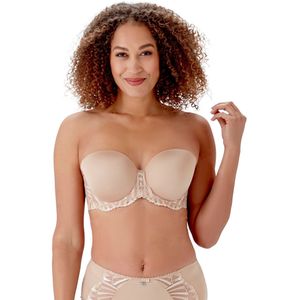 Bandeau-Bh, onzichtbaar BERLEI. Polyamide materiaal. Maten 95E FR - 80E EU. Roze kleur