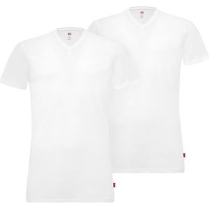Set van 2 T-shirts met V-hals LEVI'S. Katoen materiaal. Maten L. Wit kleur