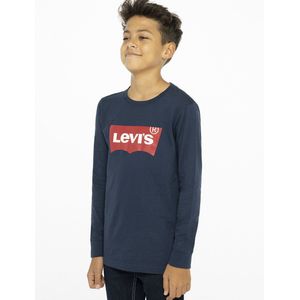 T-shirt met lange mouwen LEVI'S KIDS. Katoen materiaal. Maten 14 jaar - 162 cm. Blauw kleur