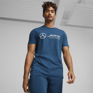 T-shirt met korte mouwen Mercedes Motorsport PUMA. Katoen materiaal. Maten L. Blauw kleur