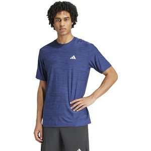 T-shirt voor training met klein logo adidas Performance. Polyester materiaal. Maten 3XL. Blauw kleur