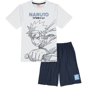 Pyjashort Naruto NARUTO SHIPPUDEN. Katoen materiaal. Maten XXS. Wit kleur
