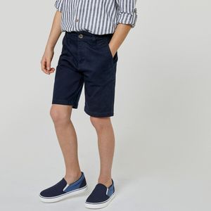 Chino bermuda LA REDOUTE COLLECTIONS. Katoen materiaal. Maten 8 jaar - 126 cm. Blauw kleur