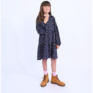 Bedrukte jurk met lange mouwen MOLLY BRACKEN GIRL. Katoen materiaal. Maten 8 jaar - 126 cm. Blauw kleur