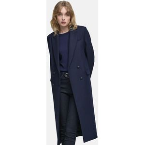 IKKS - Lange Jas - Marineblauw - Wolmateriaal