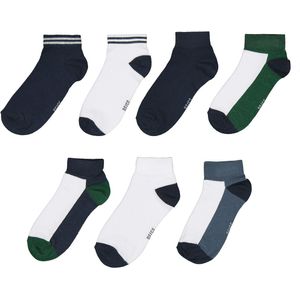 Set van 7 paar sokken LA REDOUTE COLLECTIONS. Katoen materiaal. Maten 27/30. Groen kleur