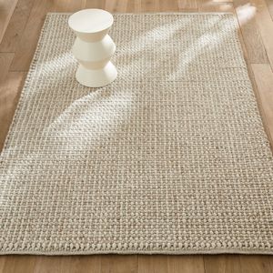 Dik tapijt in zuiver wol, handgeweven, Nisha AM.PM. Wol materiaal. Maten 160 x 230 cm. Beige kleur