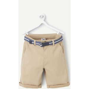 Chino bermuda TAPE A L'OEIL. Katoen materiaal. Maten 9 jaar - 132 cm. Beige kleur