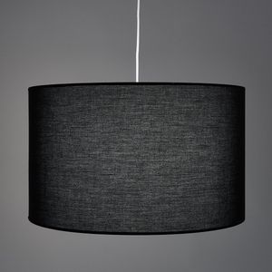 Hanglamp / lampenkap in tergal Ø50 cm, Falke LA REDOUTE INTERIEURS. Tergal materiaal. Maten één maat. Zwart kleur