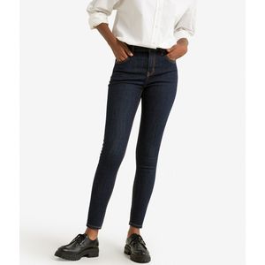 Skinny jeans met hoge taille ESPRIT. Katoen materiaal. Maten Maat 31 (US) - Lengte 30. Blauw kleur