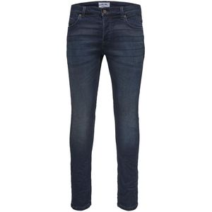 Slim jeans in denim superstretch Loom ONLY & SONS. Katoen materiaal. Maten W30 - Lengte 32. Blauw kleur