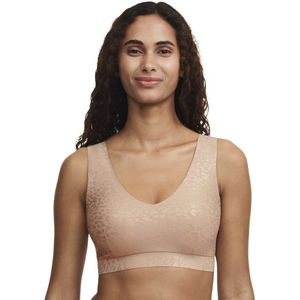 Bustier-BH CHANTELLE. Polyamide materiaal. Maten XL/XXL. Kastanje kleur