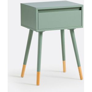 LA REDOUTE INTERIEURS - Janik - Nachtkastje - Grijsgroen - Hout
