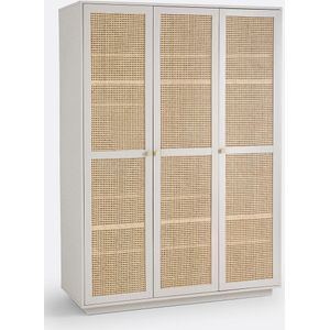 Paola - Kast - Grijs/Naturel - MDF en Massief Grenen