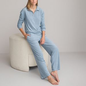Pyjama badstof tricot LA REDOUTE COLLECTIONS. Katoen materiaal. Maten 34/36 FR - 32/34 EU. Blauw kleur