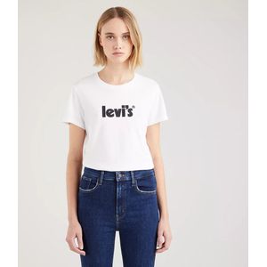 T-shirt met ronde hals en logo vooraan LEVI'S. Katoen materiaal. Maten XXS. Wit kleur