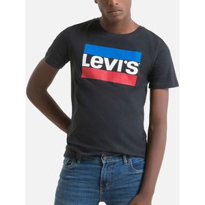 T-shirt LEVI'S KIDS. Katoen materiaal. Maten 6 jaar - 114 cm. Zwart kleur