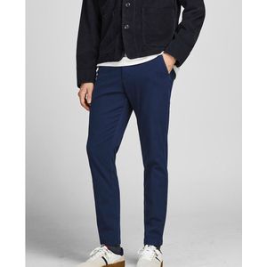 Chino broek Ollie JACK & JONES. Katoen materiaal. Maten Maat 29 (US) - Lengte 32. Blauw kleur