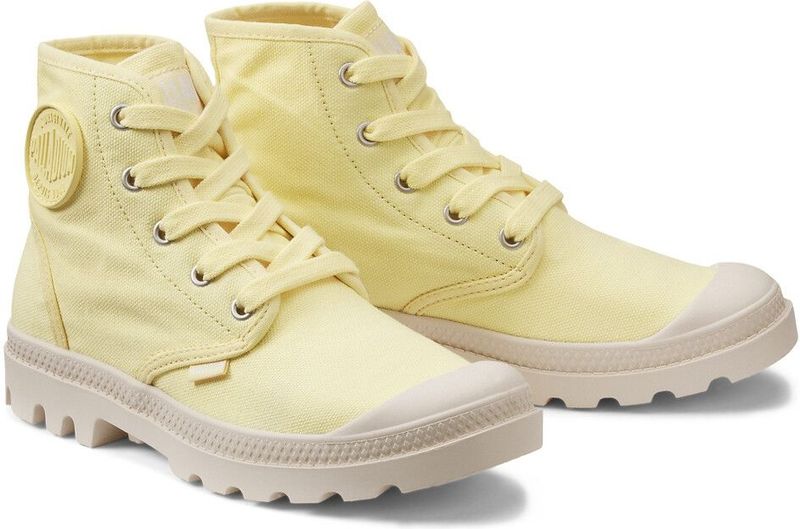 Baskets hautes Pampa Hi PALLADIUM. Canvas materiaal. Maten 38. Geel kleur