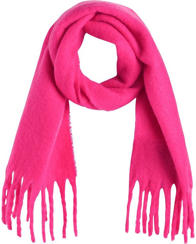 Donzige sjaal Nikita PIECES. Polyester materiaal. Maten één maat. Rood kleur
